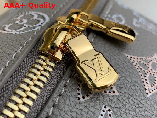 Louis Vuitton Nice Mini Vanity Case in Gray Mahina Peforated Calfskin Leather M23550 Replica