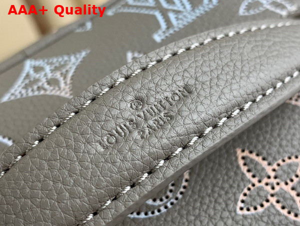 Louis Vuitton Nice Mini Vanity Case in Gray Mahina Peforated Calfskin Leather M23550 Replica