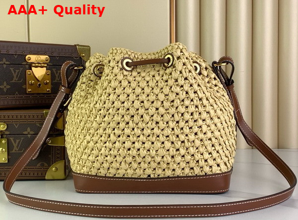 Louis Vuitton Noe BB Bucket Bag Natural Tan Natural Raffia M24722 Replica