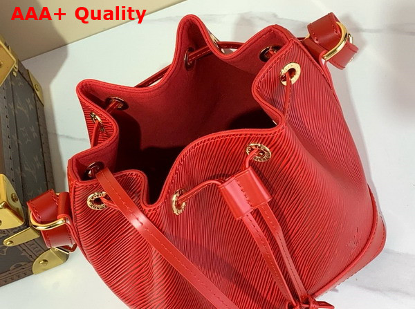 Louis Vuitton Noe BB Bucket Bag in Red Epi Grained Calf Leather M24675 Replica