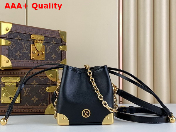 Louis Vuitton Noe Purse in Black Calf Leather Replica