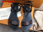 Louis Vuitton Nomad Sandal Plain Calf Leather and Patent Monogram Canvas 1A3MLF Replica