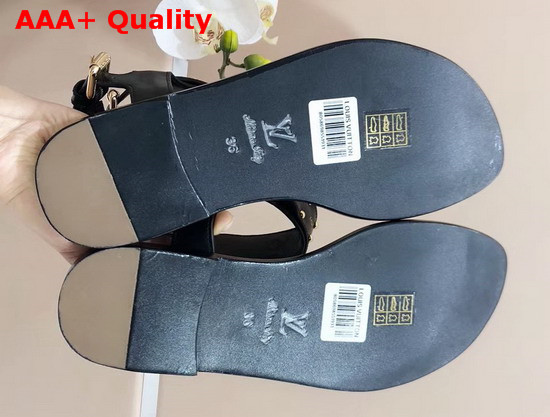 Louis Vuitton Nomad Sandal Plain Calf Leather and Patent Monogram Canvas 1A3MLG Replica