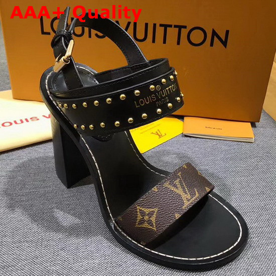 Louis Vuitton Nomad Sandal in Black Replica