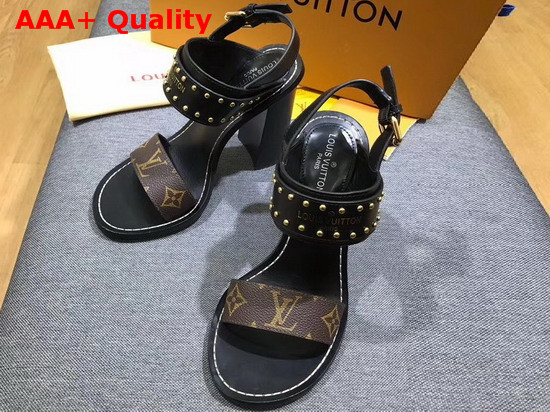 Louis Vuitton Nomad Sandal in Black Replica