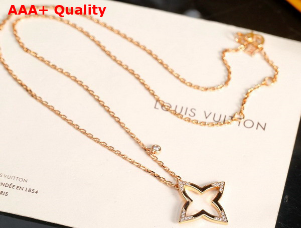 Louis Vuitton Ombre Blossom Pendant Pink Gold and Diamonds Q03083 Replica