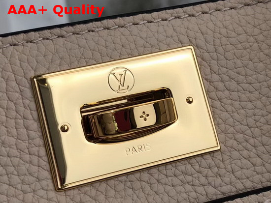 Louis Vuitton On My Side Greige Beige Twist Calfskin and Monogram Tufting on Nappa Softy Leather M55802 Replica