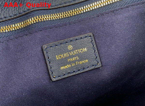 Louis Vuitton On My Side PM Handbag in Navy Blue Calf Leather and Perforated Calf Leather Replica