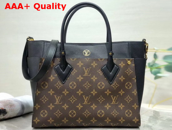 Louis Vuitton On My Side Tote Bag Monogram Coated Canvas and Twist Calfskin Replica