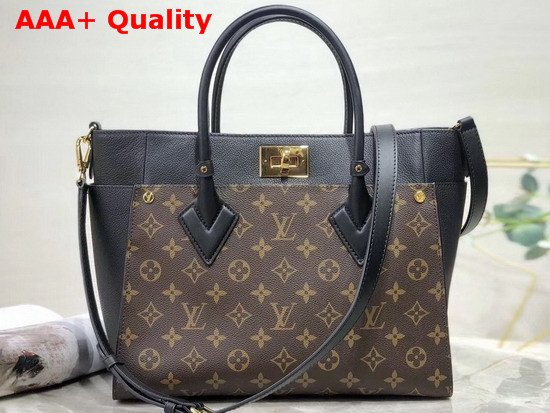 Louis Vuitton On My Side Tote Bag Monogram Coated Canvas and Twist Calfskin Replica