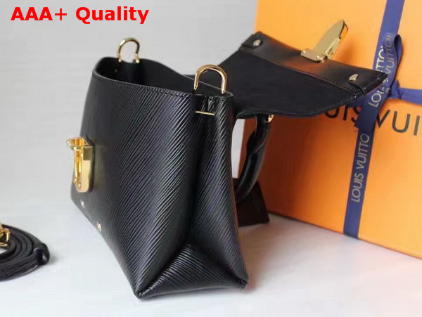 Louis Vuitton One Handle Black Smooth and Grained Epi Leather M51519 Replica