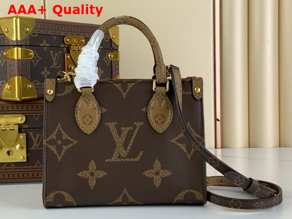 Louis Vuitton Onthego BB Handbag in Monogram Reverse Canvas M46839 Replica