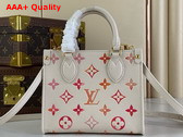 Louis Vuitton Onthego BB Handbag in Sunrise Aquarelle Monogram Empreinte Leather M47115 Replica