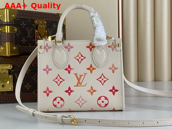 Louis Vuitton Onthego BB Handbag in Sunrise Aquarelle Monogram Empreinte Leather M47115 Replica