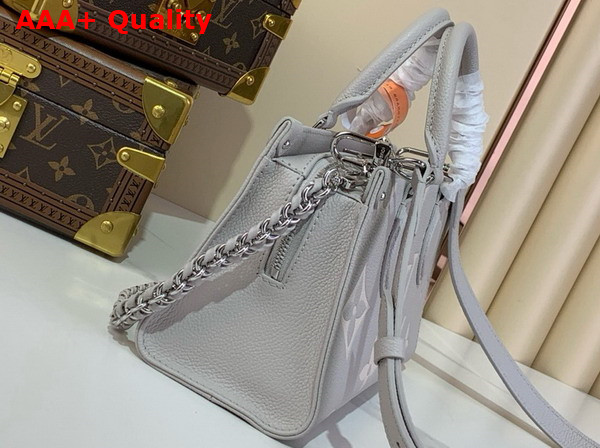 Louis Vuitton Onthego East West Bag Brume Quartz Bicolor Monogram Empreinte Leather M14213 Replica