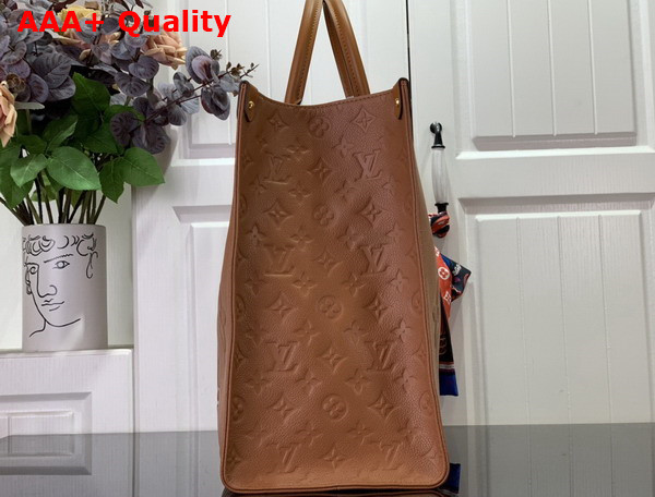 Louis Vuitton Onthego GM Cognac Monogram Empreinte Leather M46134 Replica