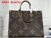 Louis Vuitton Onthego GM Monogram and Monogram Reverse Coated Canvas M44576 Replica