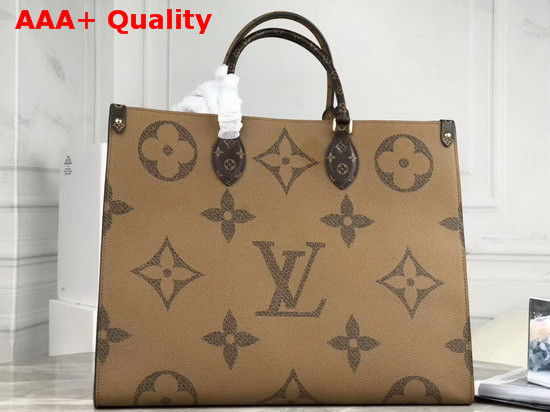 Louis Vuitton Onthego GM Monogram and Monogram Reverse Coated Canvas M44576 Replica