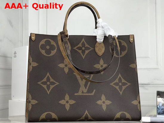 Louis Vuitton Onthego GM Monogram and Monogram Reverse Coated Canvas M44576 Replica