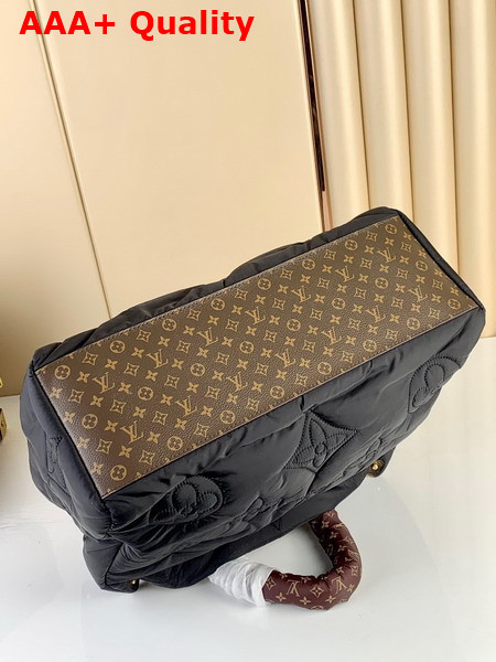 Louis Vuitton Onthego GM Tote Bag Black Econyl Regenerated Nylon M59005 Replica