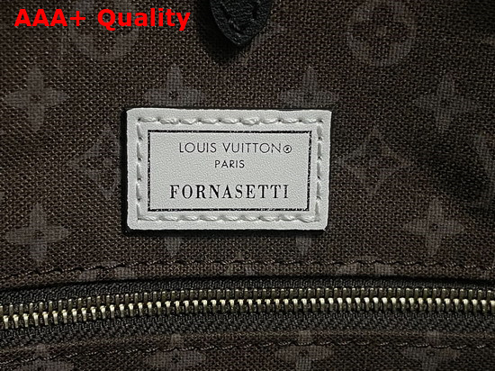 Louis Vuitton Onthego MM Architettura Tote Bag Black and White Printed Matte Calfskin M59264 Replica