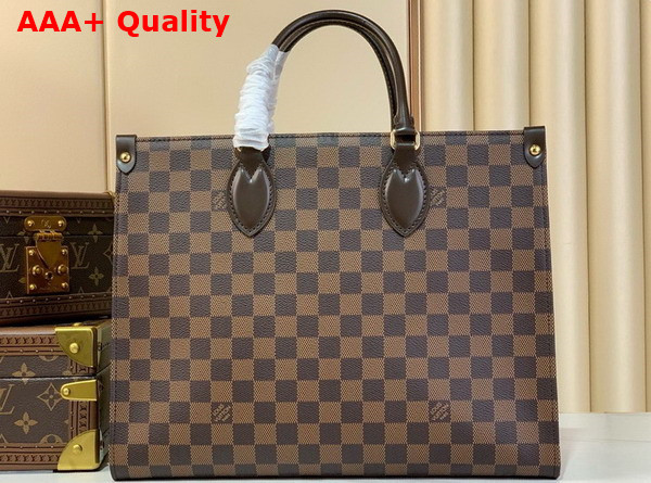 Louis Vuitton Onthego MM Handbag Damier Ebene Canvas N00065 Replica