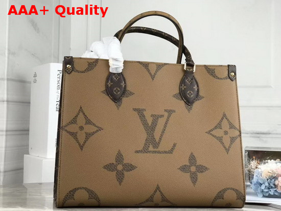 Louis Vuitton Onthego MM Monogram and Monogram Reverse Coated Canvas M45039 Replica