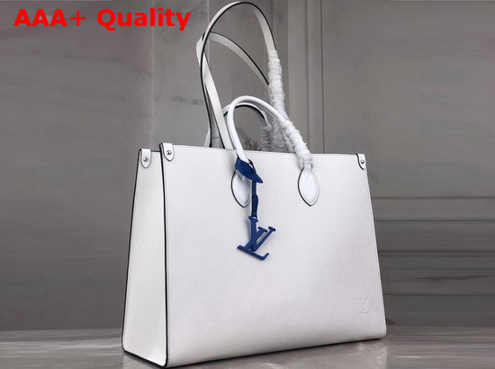 Louis Vuitton Onthego MM Tote Bag Blanc Epi Leather M56081 Replica