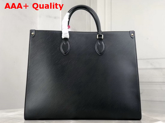 Louis Vuitton Onthego MM Tote Bag Noir Epi Leather M56080 Replica