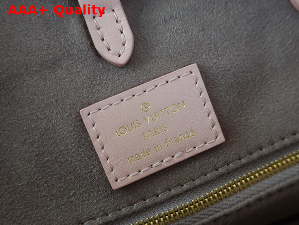 Louis Vuitton Onthego MM Tote Bag Rose Trianon Creme Bicolor Monogram Empreinte Leather M46286 Replica