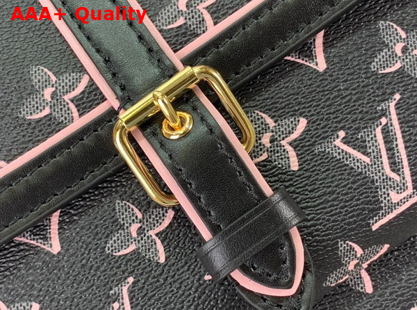 Louis Vuitton Onthego MM Tote Bag in Black Monogram Coated Canvas M46154 Replica