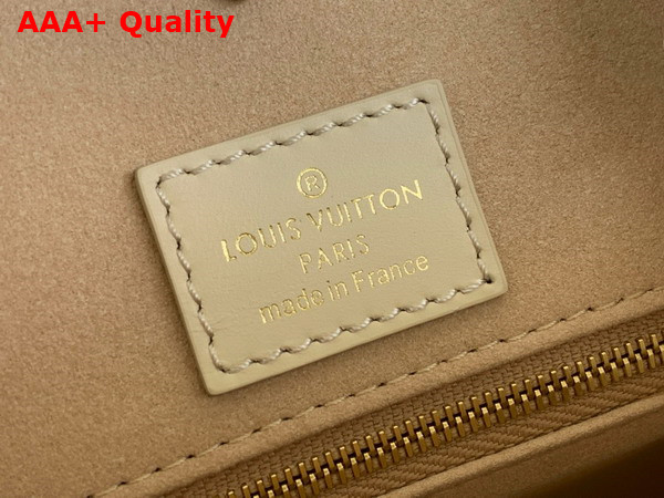 Louis Vuitton Onthego MM Tote Creme Rose Trianon Bicolor Monogram Empreinte Leather M21575 Replica