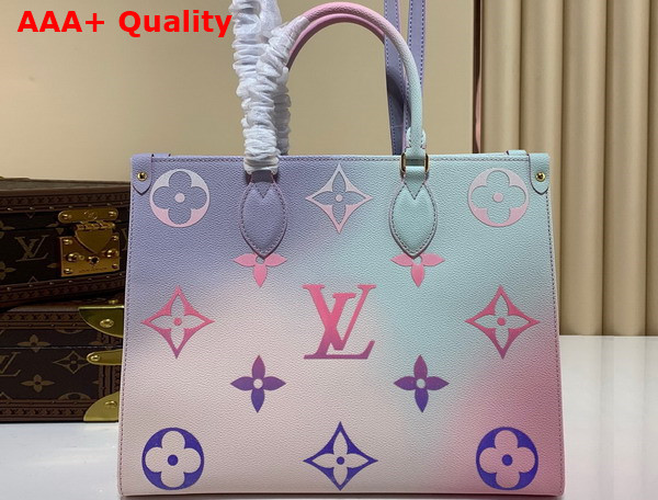 Louis Vuitton Onthego MM Tote Sunrise Pastel Monogram Coated Canvas Replica