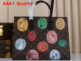 Louis Vuitton Onthego MM Tote in Monogram Cameo Printed Canvas M59245 Replica