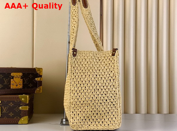 Louis Vuitton Onthego MM Tote in Natural Raffia M24723 Replica