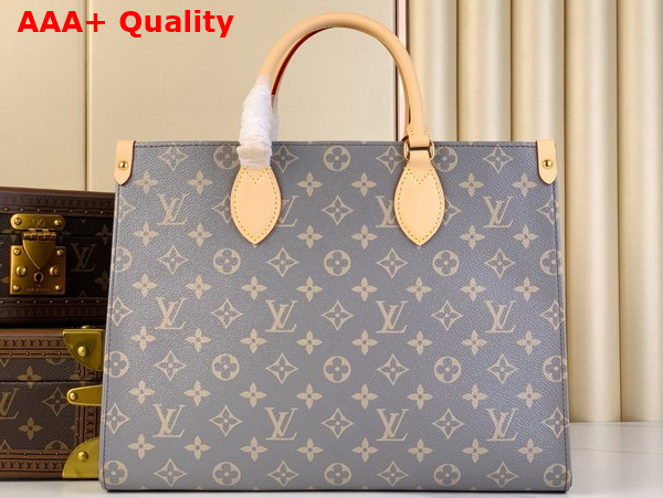 Louis Vuitton Onthego MM Tote in Trianon Gray Coated Canvas M12415 Replica