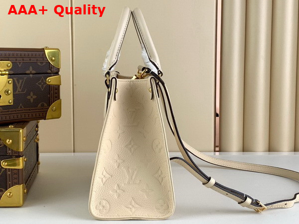 Louis Vuitton Onthego PM Creme Monogram Empreinte Leather M46569 Replica