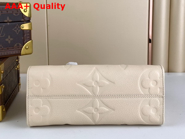 Louis Vuitton Onthego PM Creme Monogram Empreinte Leather M46569 Replica