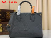 Louis Vuitton Onthego PM Gun Metal Monogram Empreinte Leather M12886 Replica