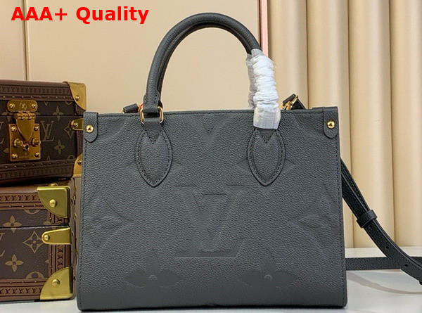 Louis Vuitton Onthego PM Gun Metal Monogram Empreinte Leather M12886 Replica