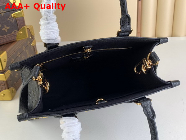 Louis Vuitton Onthego PM Handbag in Black Monogram Empreinte Grained Cowhide Leather with Studs M46733 Replica