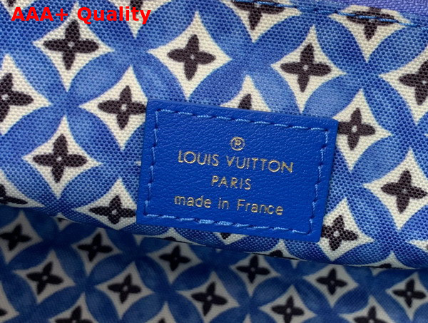 Louis Vuitton Onthego PM Tote in Blue Monogram Coated Canvas Replica