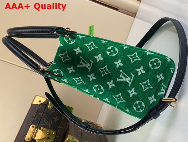 Louis Vuitton Onthego PM Tote in Green Monogram Jacquard Velvet M46216 Replica