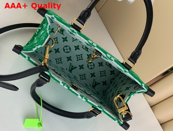 Louis Vuitton Onthego PM Tote in Green Monogram Jacquard Velvet M46216 Replica