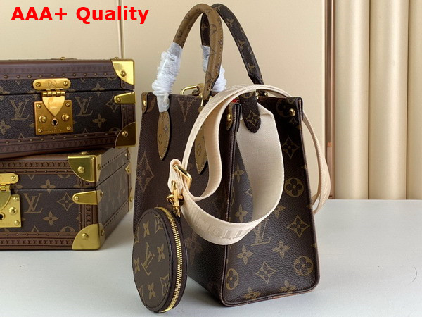 Louis Vuitton Onthego PM Tote in Monogram and Monogram Reverse Coated Canvas M46373 Replica