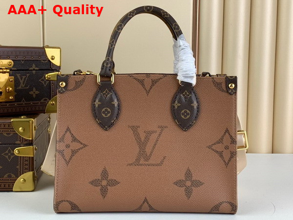 Louis Vuitton Onthego PM Tote in Monogram and Monogram Reverse Coated Canvas M46373 Replica