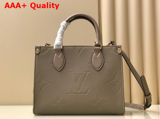 Louis Vuitton Onthego PM Tourterelle Monogram Empreinte Leather Replica