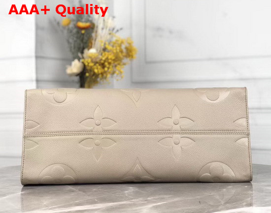 Louis Vuitton Onthego Tote Bag in Cream Taurillon Monogram Leather Replica