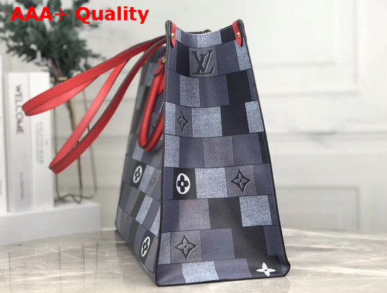 Louis Vuitton Onthego Tote Bag in Maxi Damier Graphite Canvas Replica