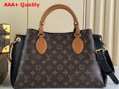 Louis Vuitton Opera MM Tote Black Monogram Coated Canvas and Cowhide Leather M46508 Replica